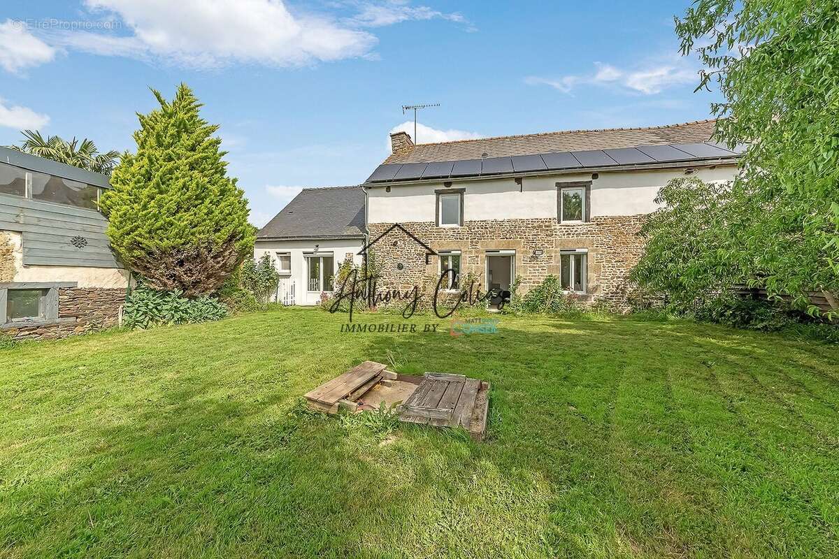 Jardin côté séjour  - Maison à MOHON