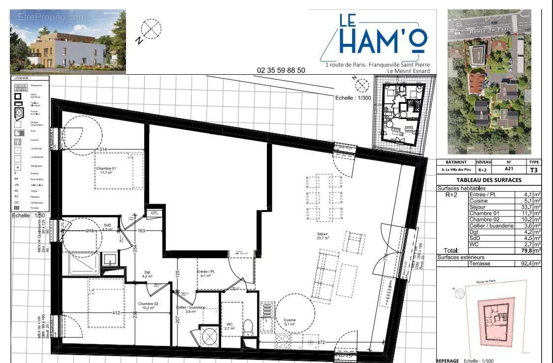 Appartement à LE MESNIL-ESNARD
