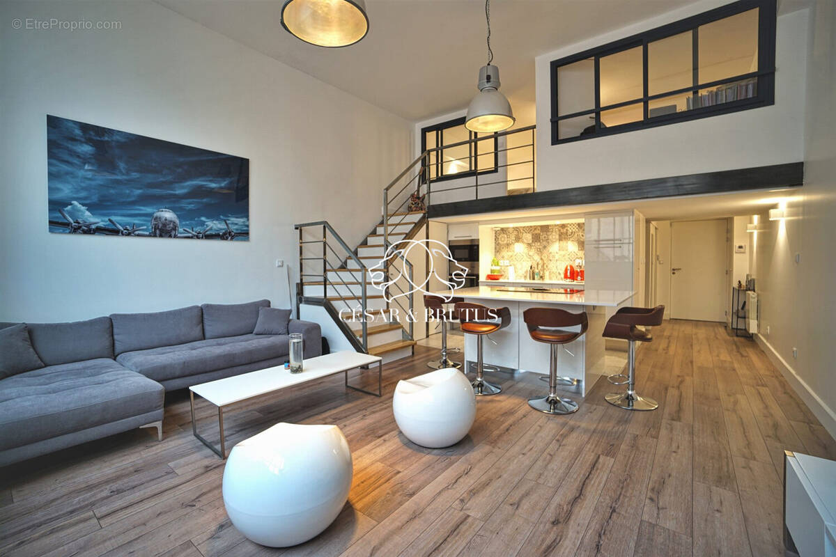 Séjour_Cuisine - Appartement à LYON-4E