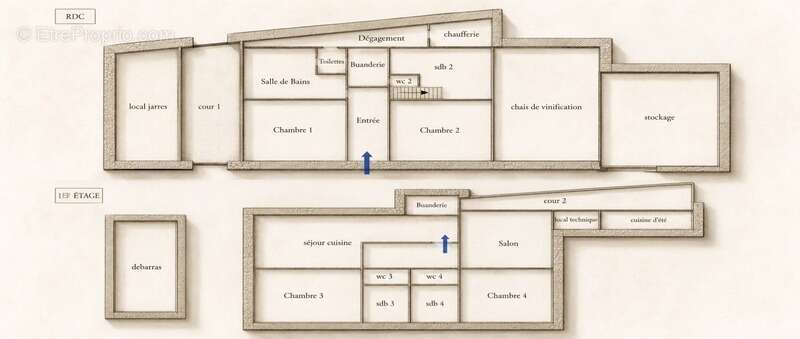 La Maison des Vendangeurs – Ancienne bâtisse viticole avec 4 suites, piscine et dépendances - photo 20