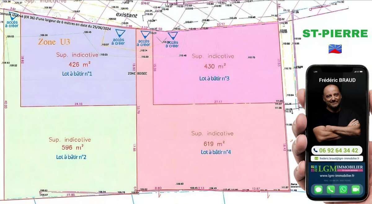 Terrain à SAINT-PIERRE