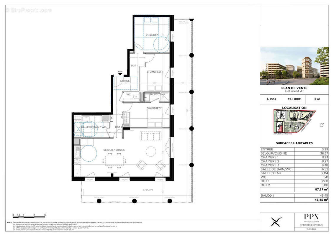 THONON LES BAINS - Appartement T4 - 87.27m² - photo 2