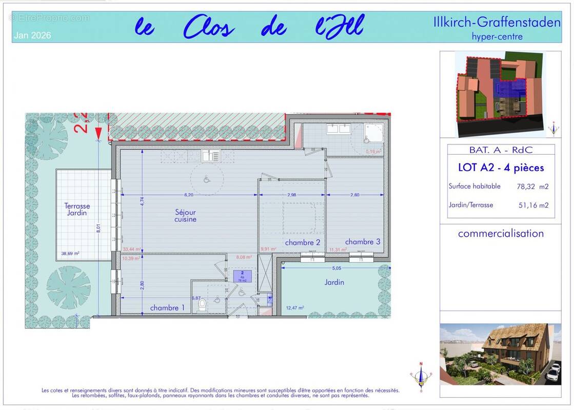 Appartement à ILLKIRCH-GRAFFENSTADEN