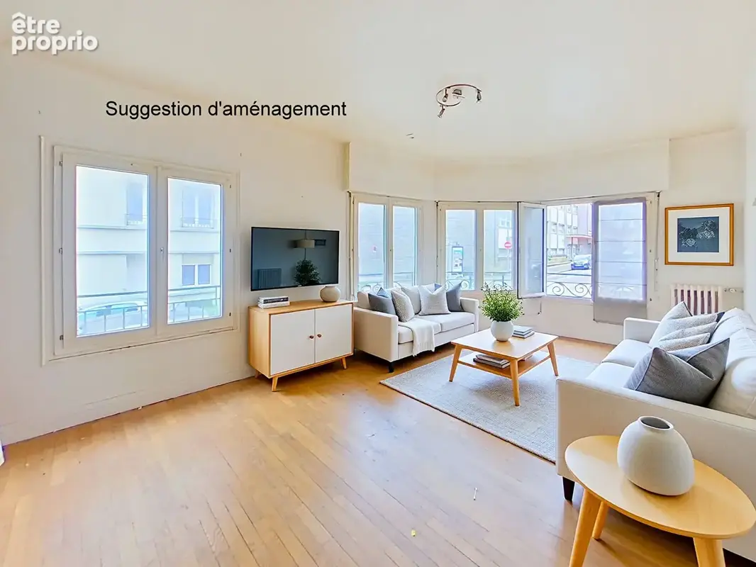 Appartement t5 a vendre brest triangle d'or - 103 m² - 3 chambres - photo 2
