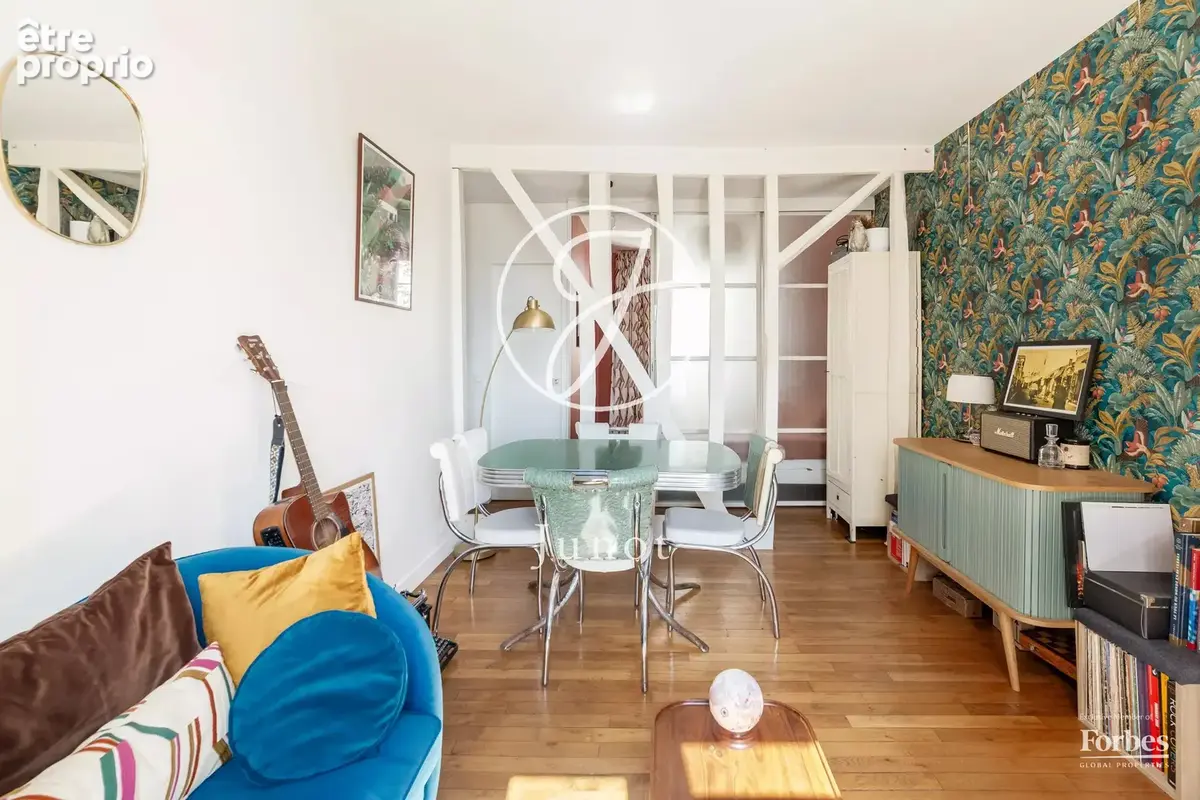 Paris 18e - HAUT MONTMARTRE / RUE BERTHE - Appartement - 2 pièces - 28,15m² Carrez - 1 chambre sur cour arborée - photo 8