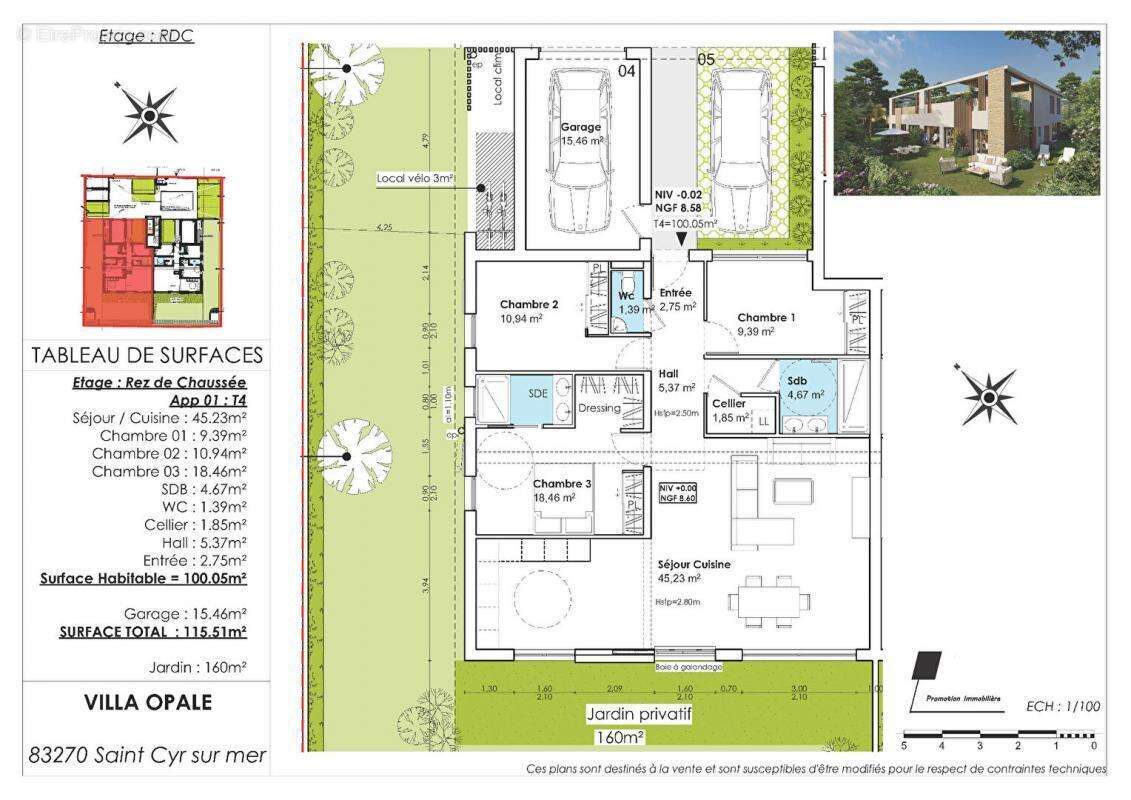 Appartement à SAINT-CYR-SUR-MER