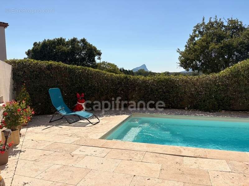 Maison individuelle à vendre 3 chambres, piscine, terrasse, garage, vue exceptionnelle, SAINTE CROIX DE QUINTILLARGUES (34) - photo 6
