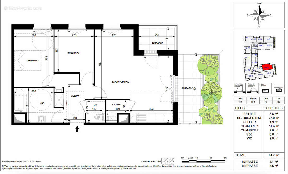 Appartement à SAINT-CYR-SUR-LOIRE