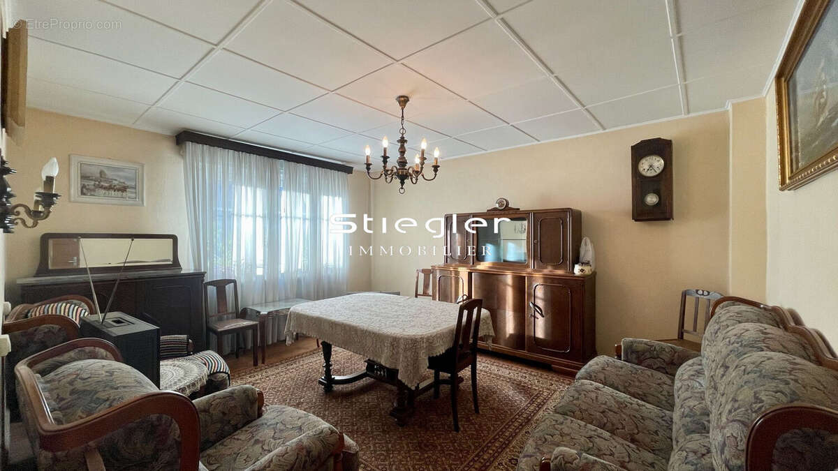 Salon-séjour - Maison à BISCHHEIM