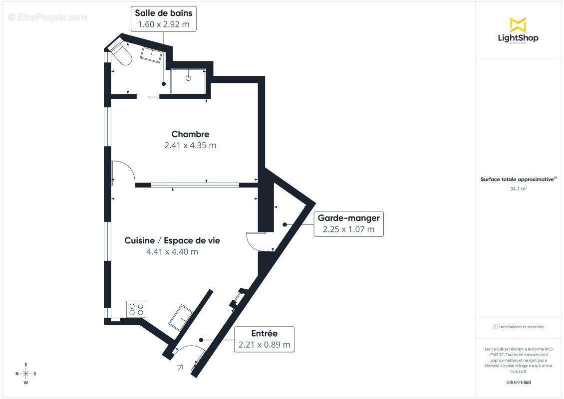 Appartement à PARIS-18E