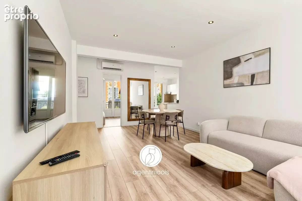 Nice // libération - rue raiberti : 3 pieces / traversant sud-nord / balcons / cave - photo 2