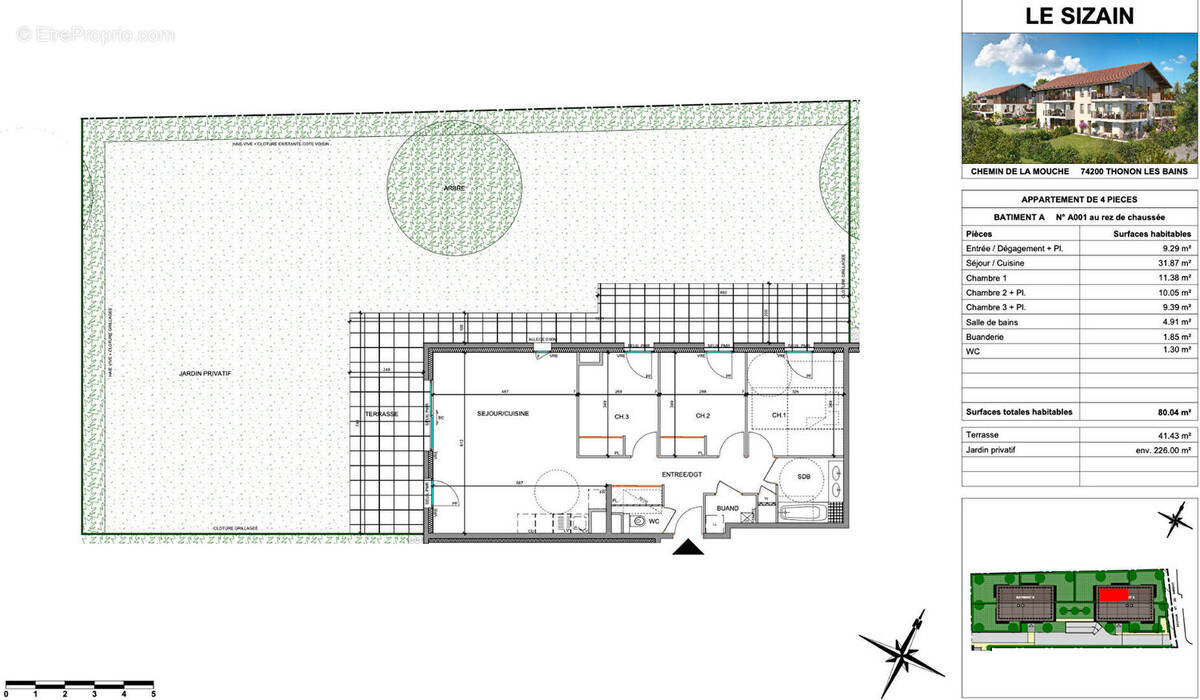 Appartement à THONON-LES-BAINS