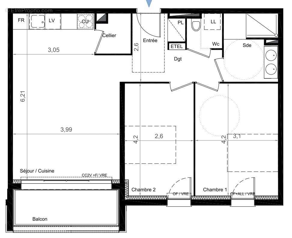 Appartement à BRUGES