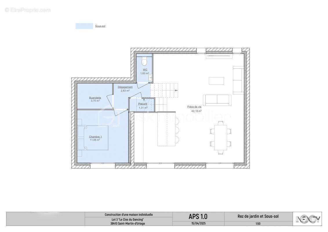 Terrain à SAINT-MARTIN-D&#039;URIAGE