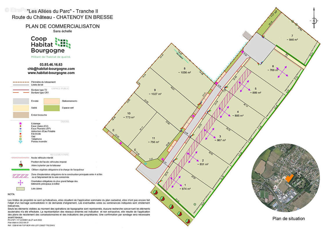 Terrain à CHATENOY-EN-BRESSE