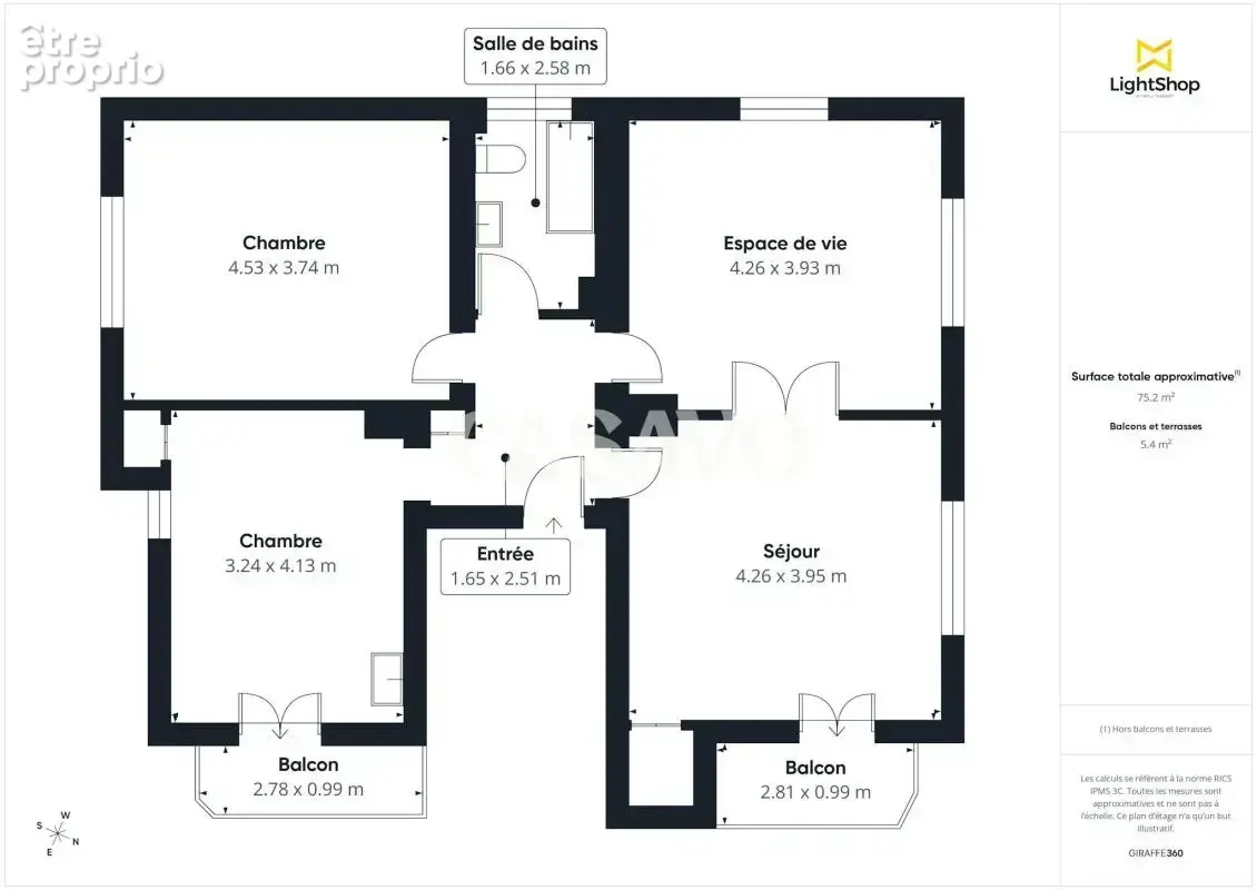 Vente Appartement 3 pièces de 75m² - 67100 Strasbourg - photo 7
