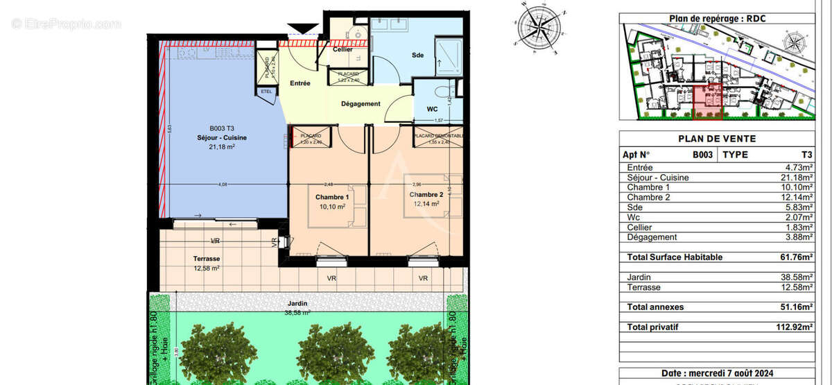 Appartement à CASTELGINEST