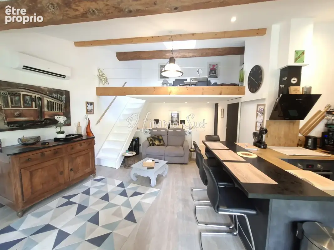Maison de village vendue meublee : esprit loft et cocooning - photo 7