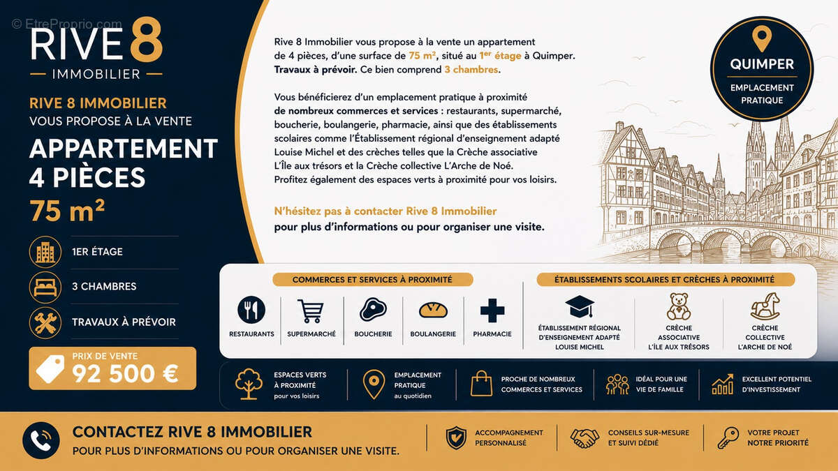 Appartement à QUIMPER