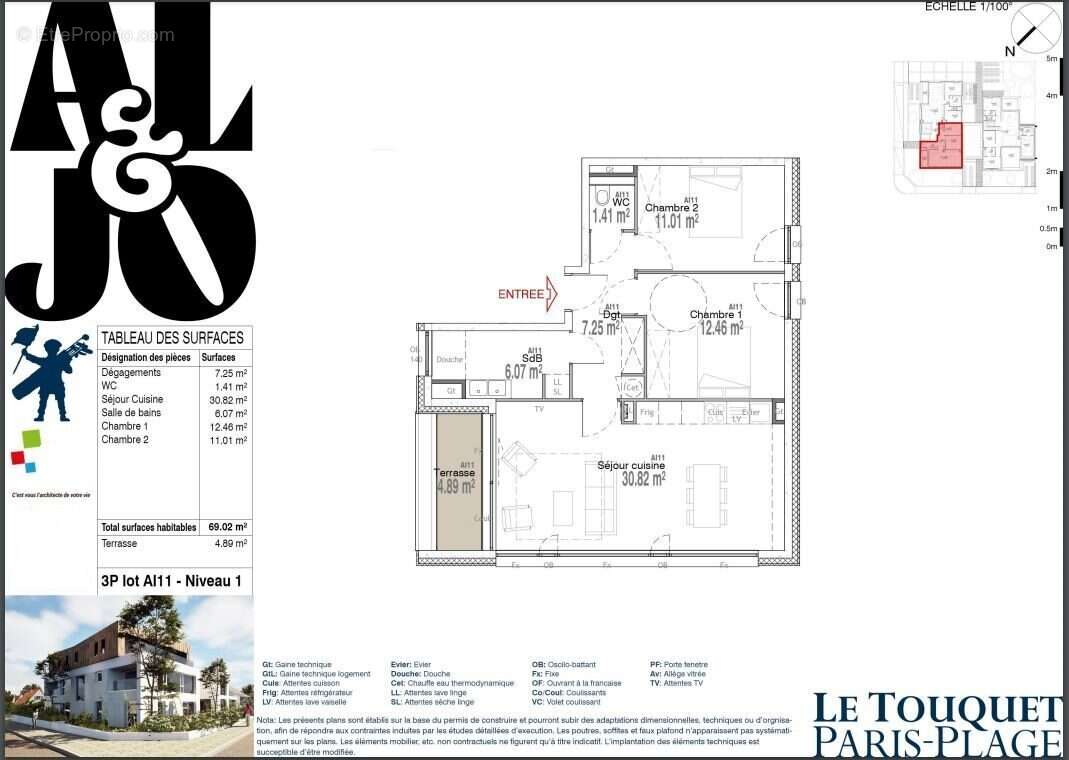 Appartement à LE TOUQUET-PARIS-PLAGE