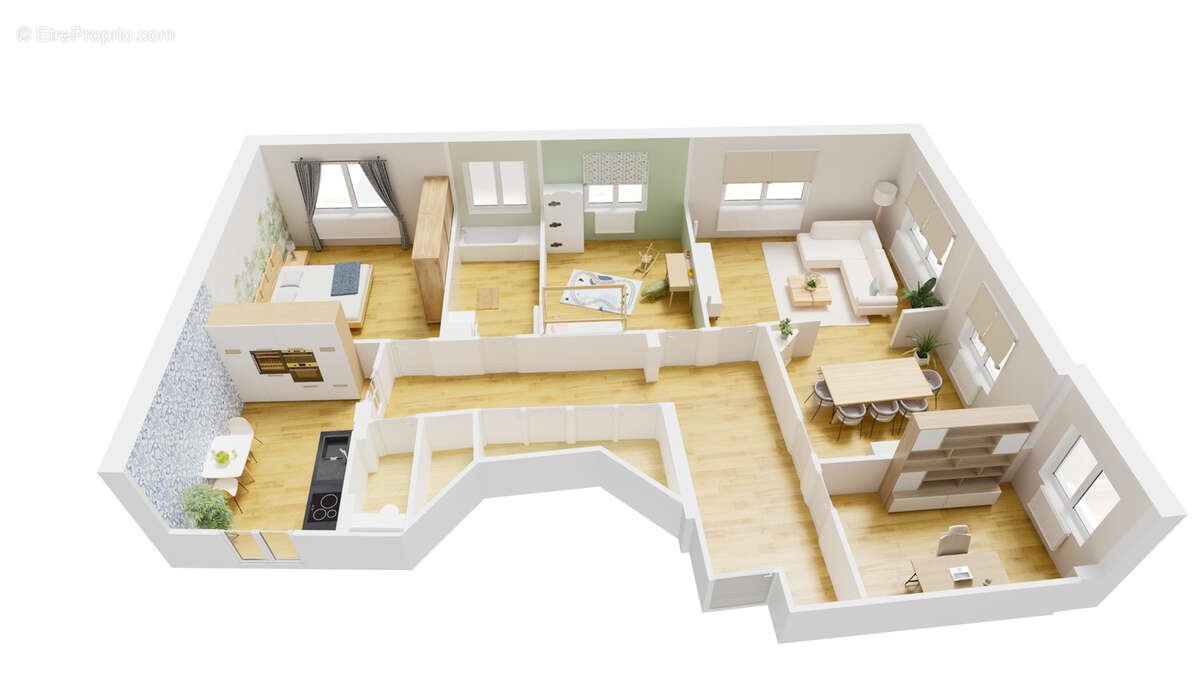 Quartier Anvers - 5 pièces de 117, 68 m2 avec cave et grenier - photo 13