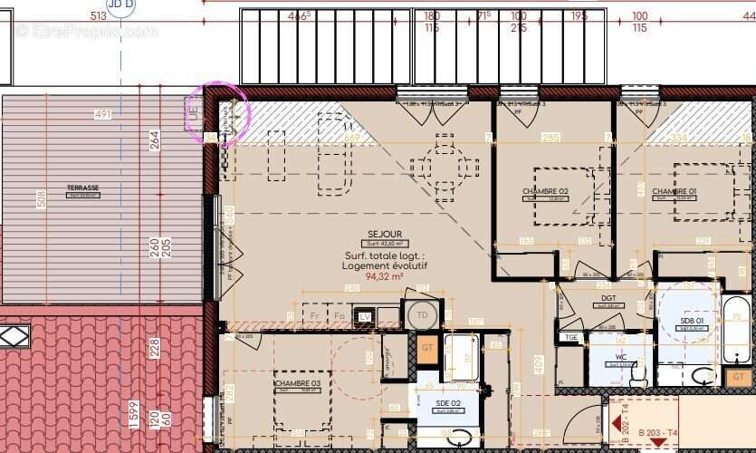 Appartement à TOURNEFEUILLE