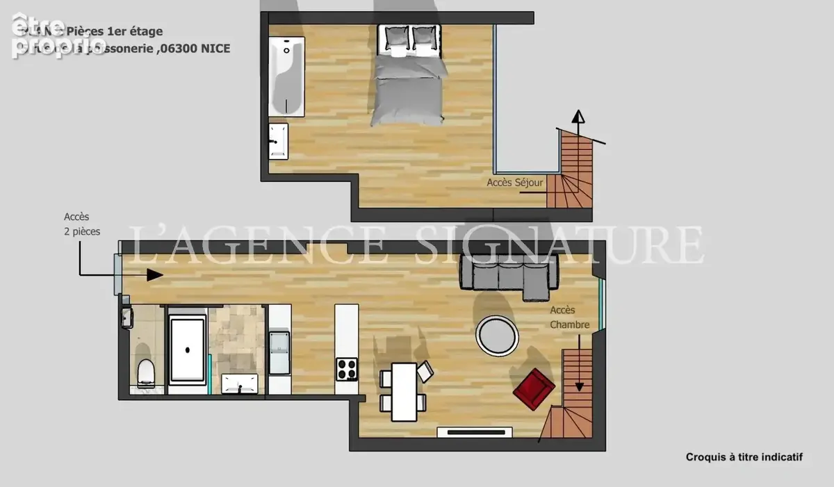 Nice Vieux-Nice "Paul" 2P 50m2 Duplex - Coup de Coeur - Vue Cours Saleya - photo 14