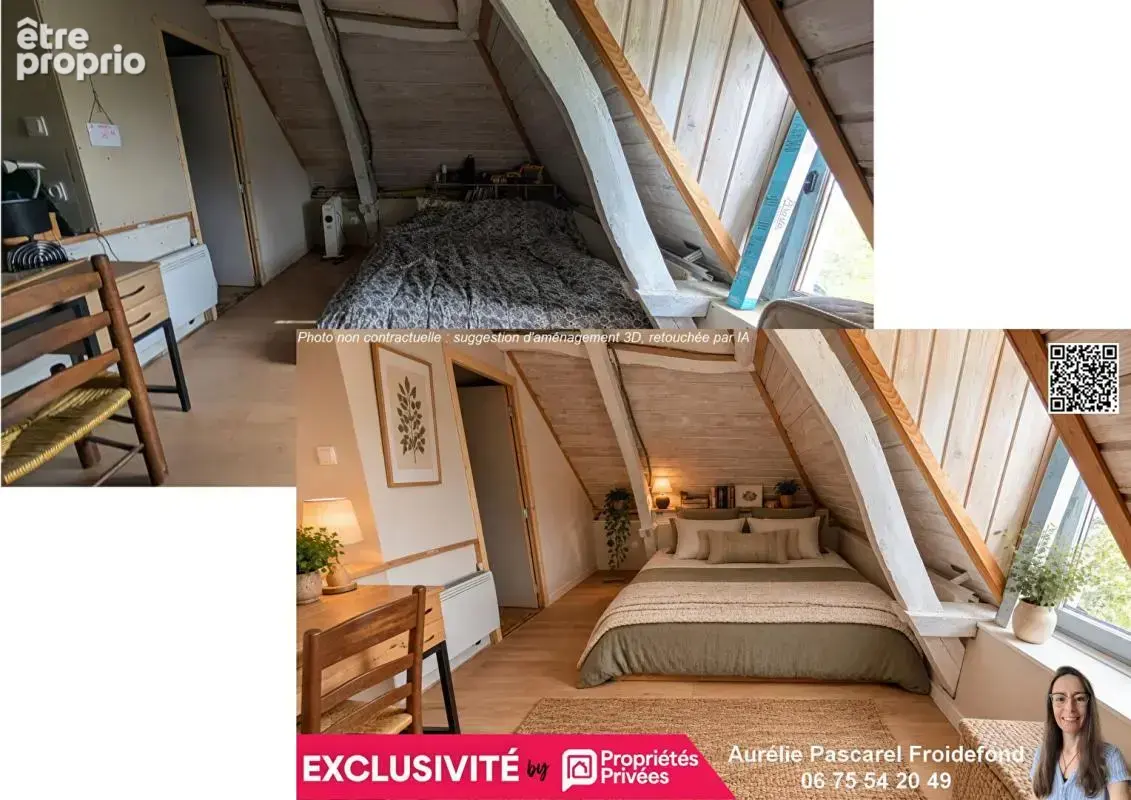 98 990 euros - voutezac (19130) - maison de village t4 d'environ 72m2, 3 chambres, avec cave et terrasse sur terrain de 205m² - photo 4