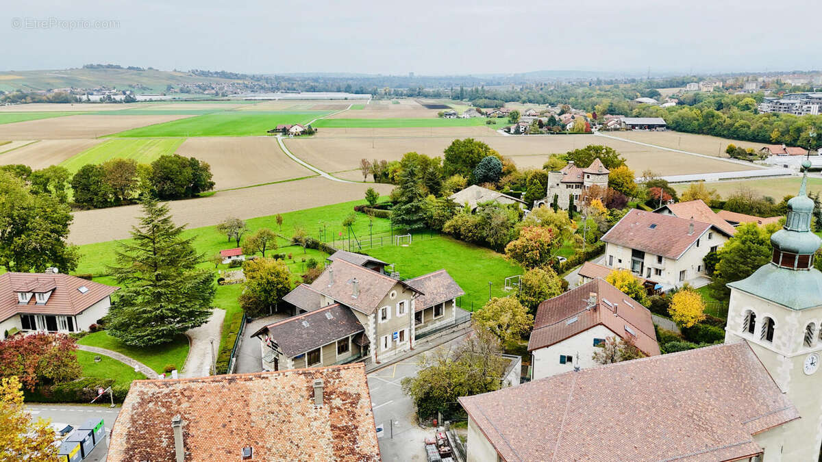 vue drone (3) - Terrain à SAINT-JULIEN-EN-GENEVOIS