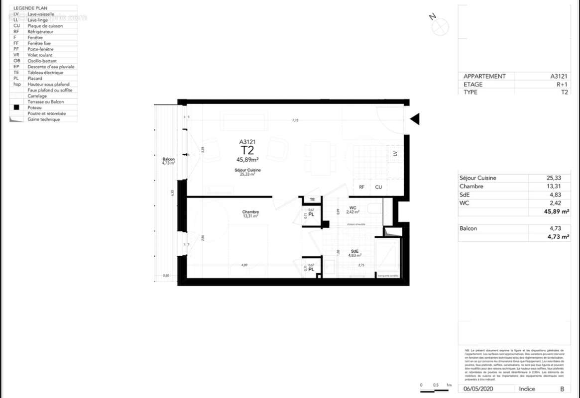 Appartement à PARIS-20E