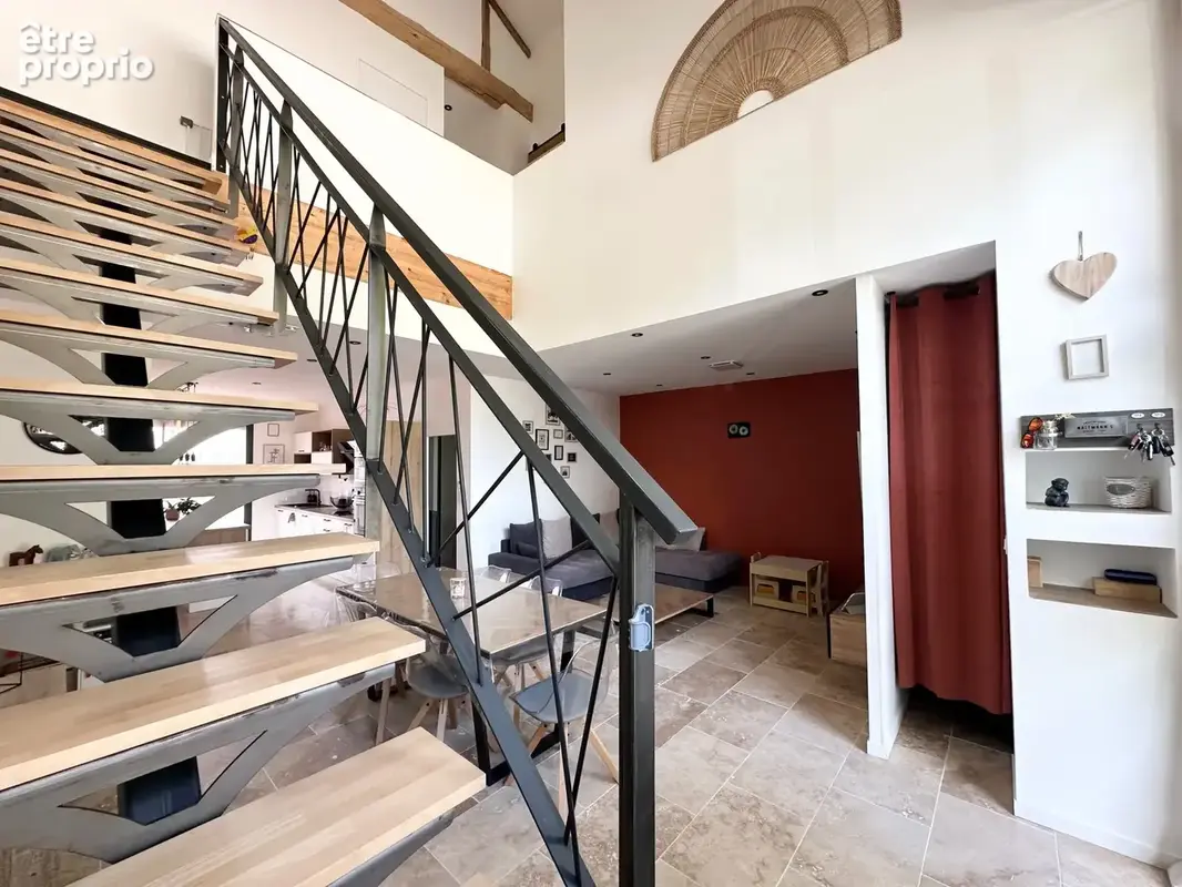 Escalier bi-matériaux