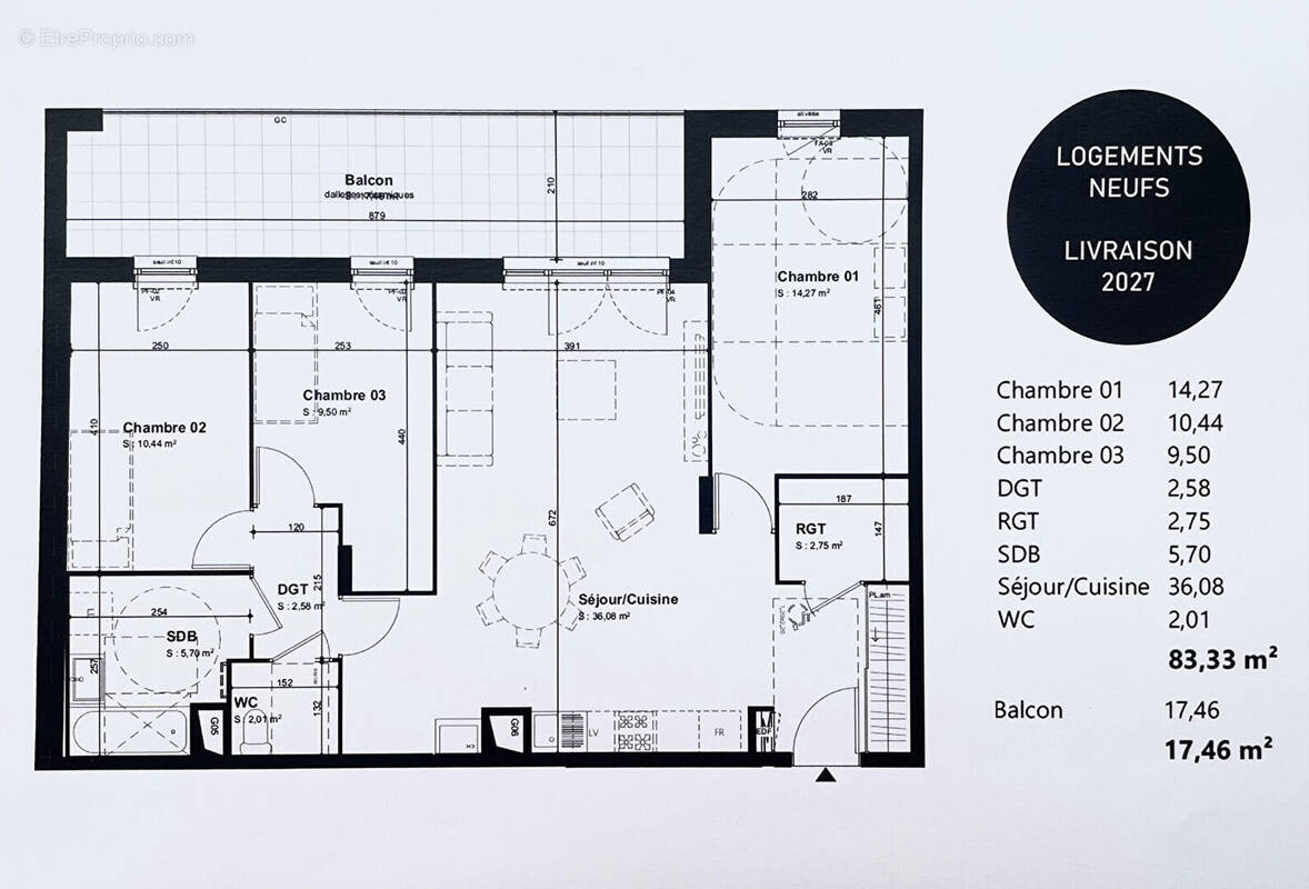 Appartement à BOURGOIN-JALLIEU