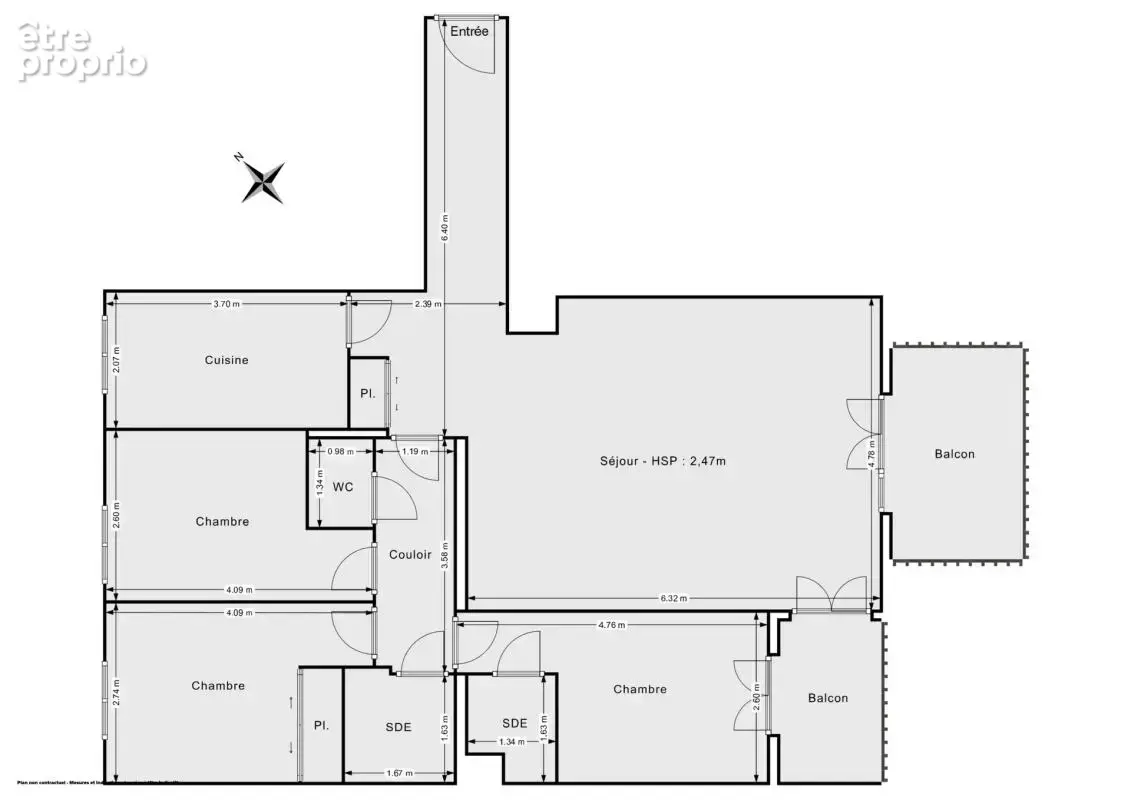 Appartement traversant - T4 lumineux avec balcons et parking - 83 m² carrez - Rue Véron, Alfortville - photo 13