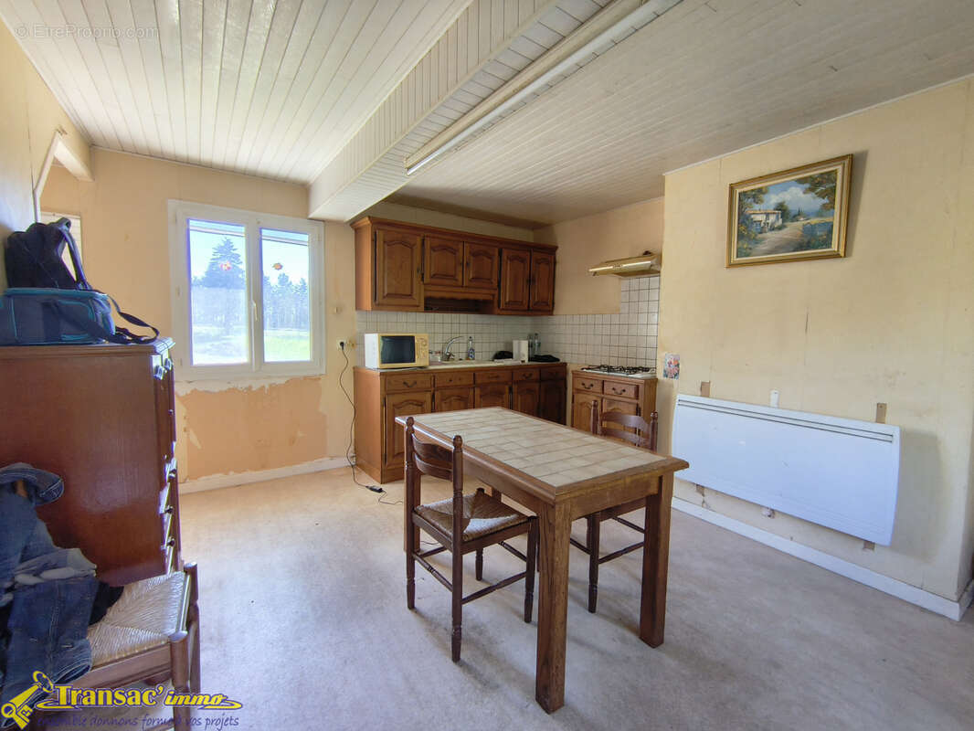 À Escoutoux, ensemble immobilier comprenant 2 maisons à rénover avec terrain. - photo 2