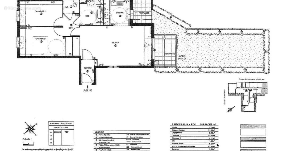 3 pieces en rez de jardin, cave et parking en sous-sol - photo 17