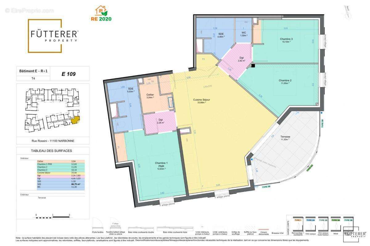 Neuf appartement 4 pieces - photo 2