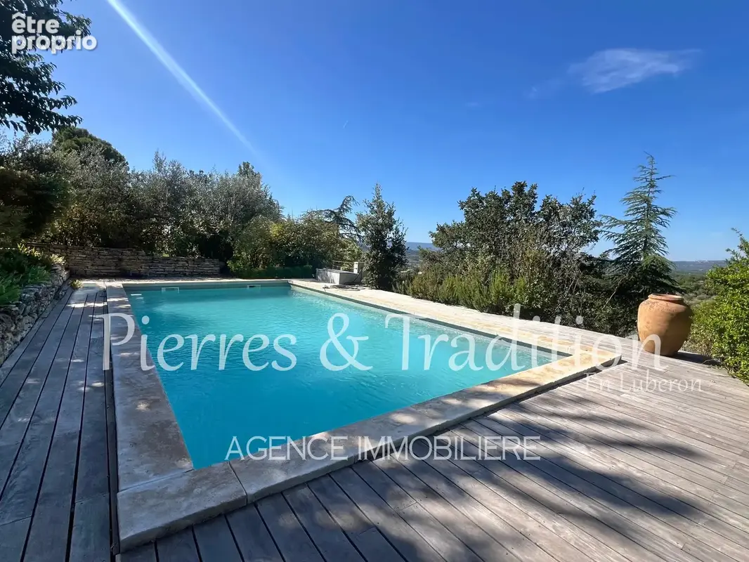 Propriété à St Saturnin les Apt avec vue et piscine - photo 2