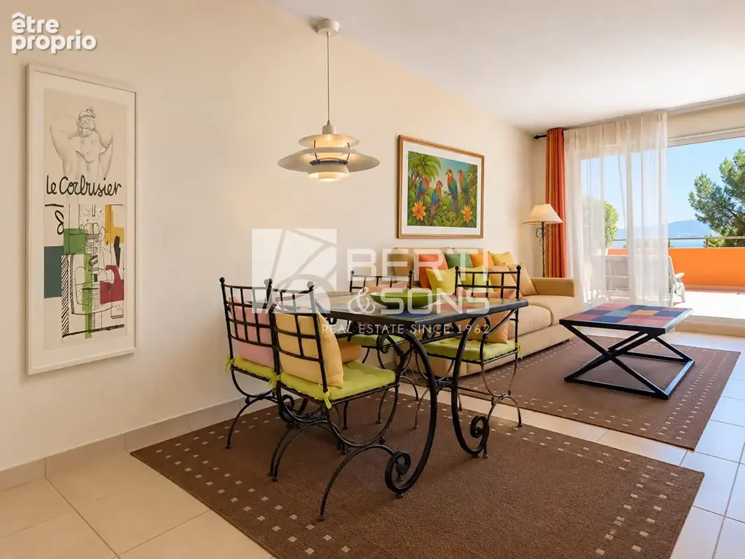 Exclusivite - beau 2/3 pieces en tres bon etat avec grande terrasse domaine securise - photo 4