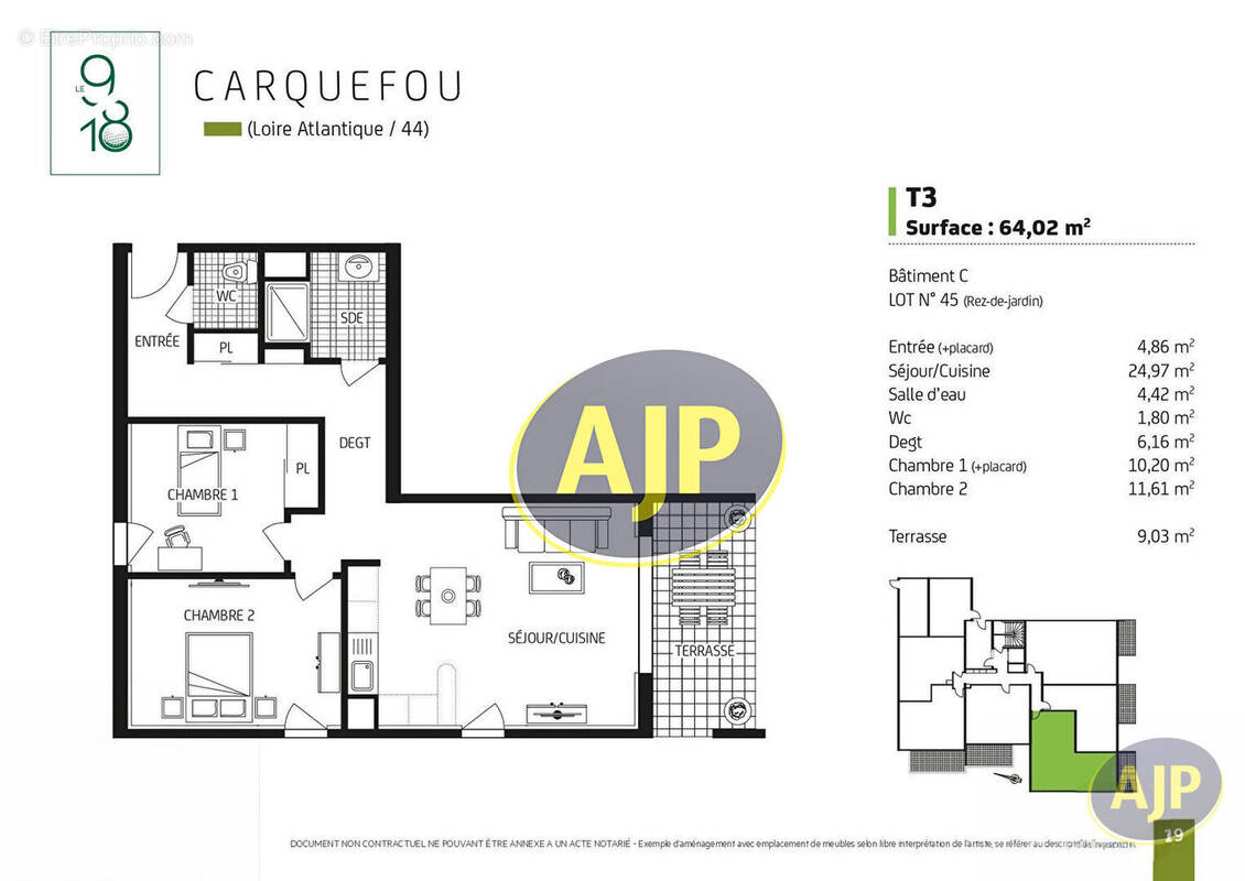 Appartement à CARQUEFOU