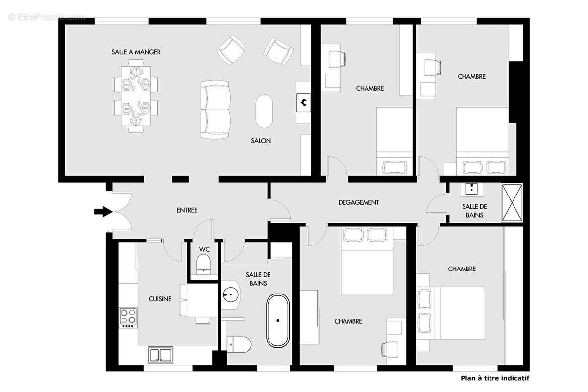 Appartement à PARIS-19E