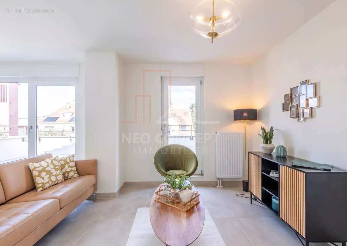 WOLFISHEIM  Appartement 4 pièces  74,85 m² habitables et 85,45 m² au sol  Terrasse de 28 m² - photo 2