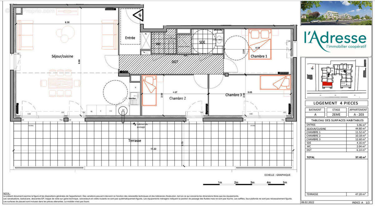 Appartement à SAINT-JEAN-DE-BRAYE