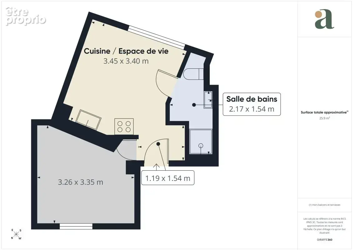 Charmant appartement T2 rénové avec vue dégagée - photo 25