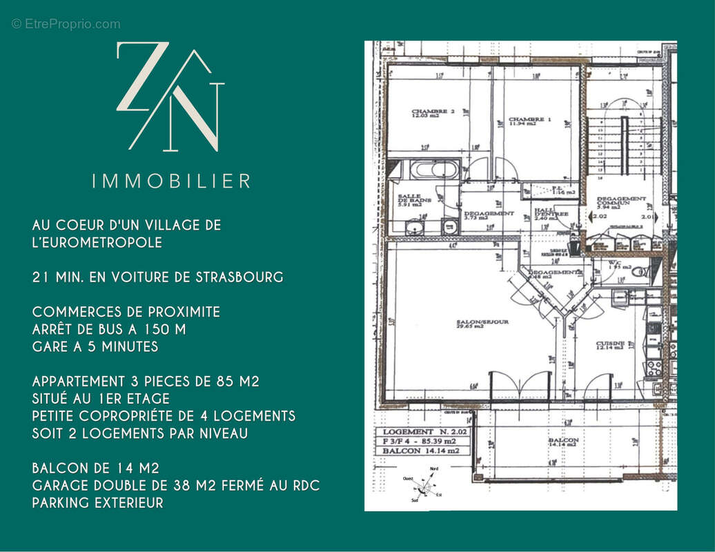 Appartement à LIPSHEIM