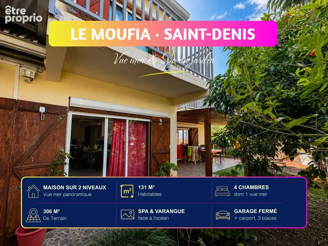Maison 5 pièces 131 m² à vendre à Saint-Denis (97490) - photo 2