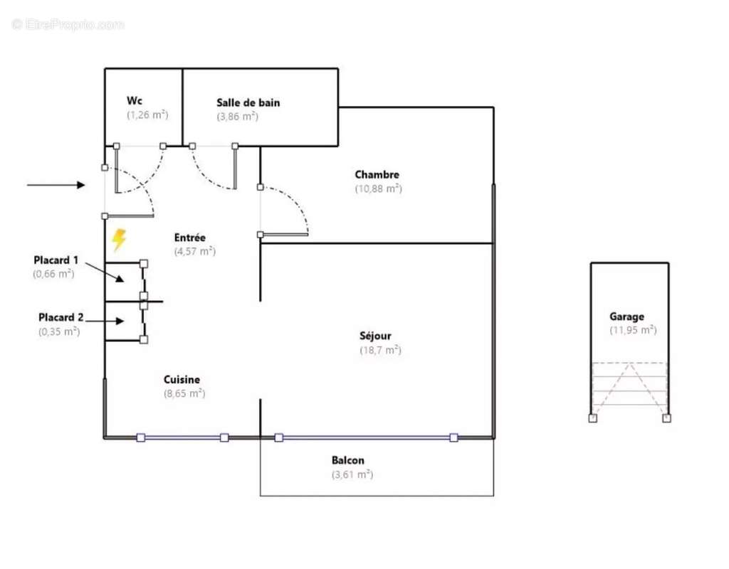Appartement à COURBEVOIE