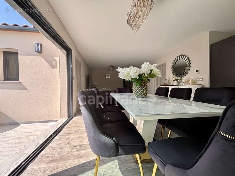 Pomérols (34), à vendre maison contemporaine de plain-pied p4 , surface totale 120 m2, terrain 370 m2, garage, secteur calme - photo 5