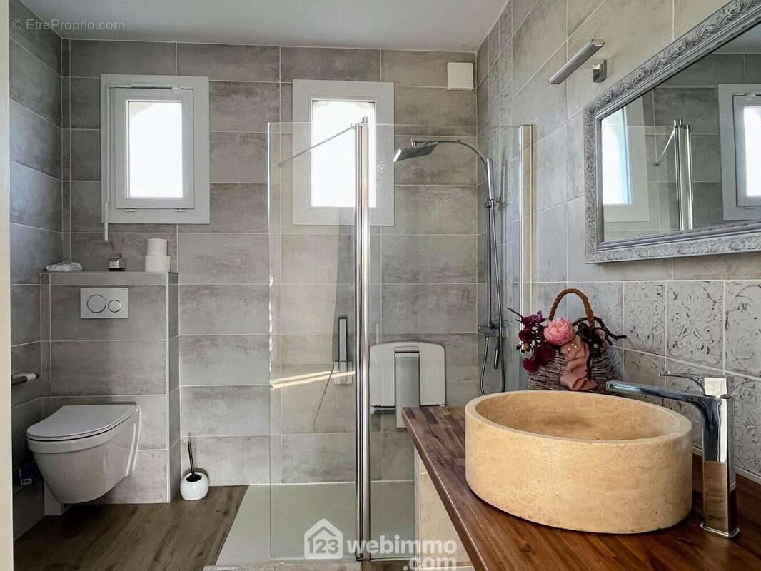 ... et salle de douche privative. - Maison à CHALONNES-SUR-LOIRE