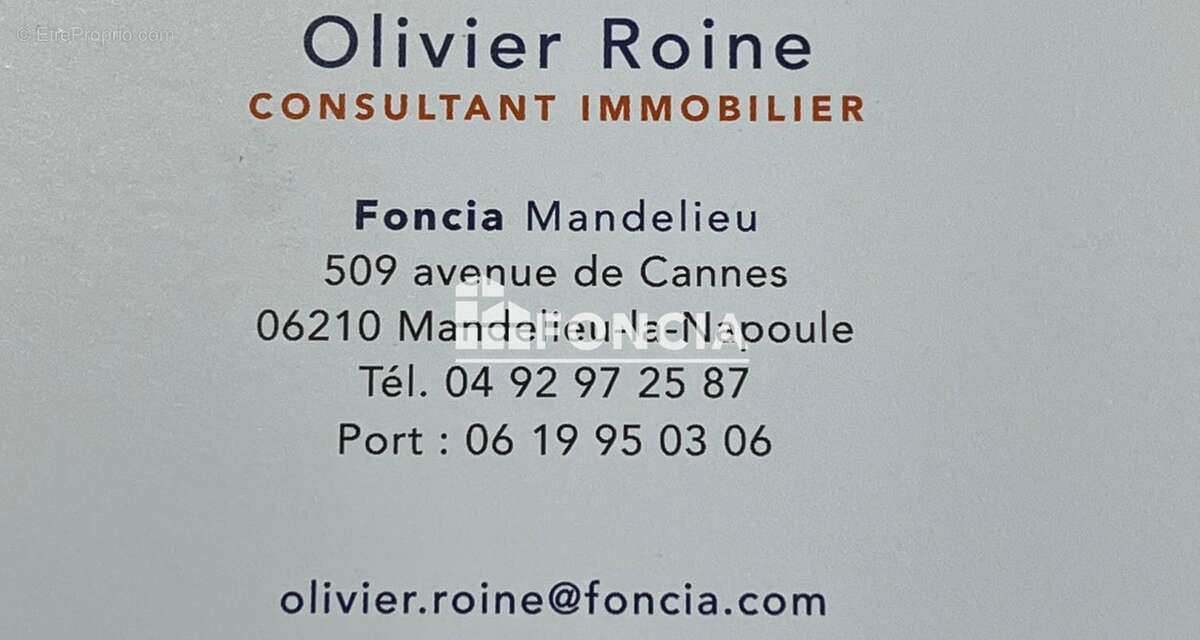 Appartement à MANDELIEU-LA-NAPOULE