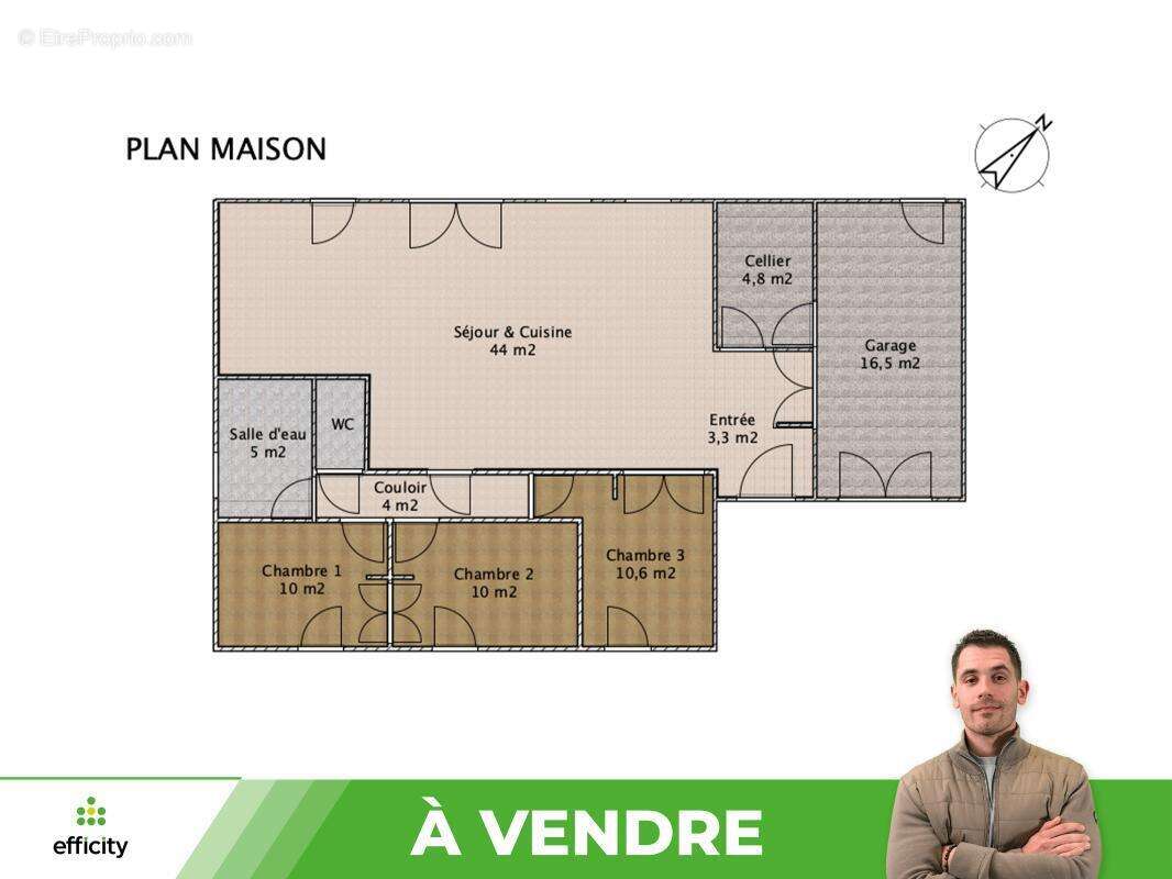 Maison à JAUNAY-CLAN